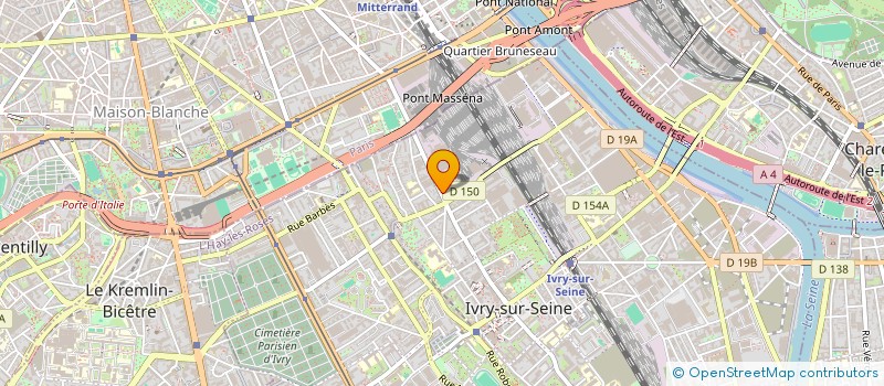 localisation de l'entreprise MONSIEUR JOSE DA SILVA CURTO  IVRY-SUR-SEINE