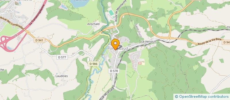 localisation de l'entreprise MONSIEUR JOSE DA SILVA LOPES  PONTGIBAUD