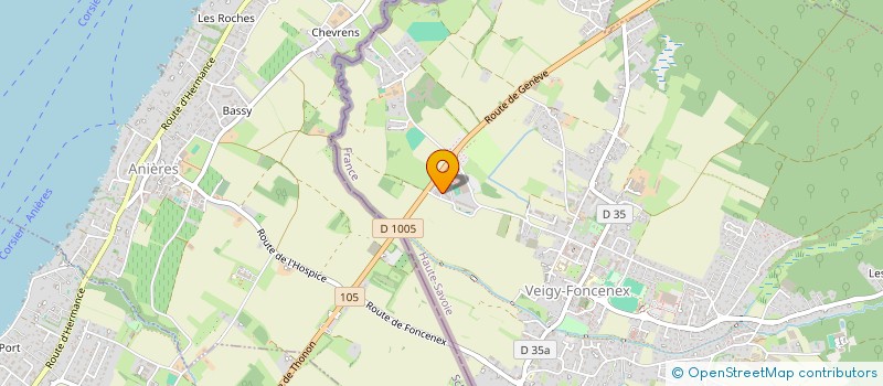 localisation de l'entreprise MONSIEUR JOSE DA SILVA MACHADO  VEIGY-FONCENEX