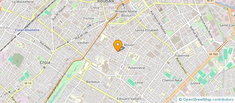 localisation de l'entreprise MONSIEUR JOSE DA SILVA PINA  ROUBAIX