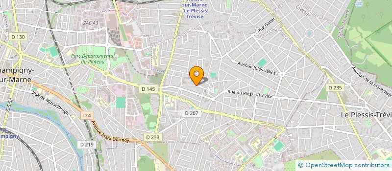 localisation de l'entreprise MONSIEUR JOSE DA SILVA TRINDADE à CHAMPIGNY-SUR-MARNE