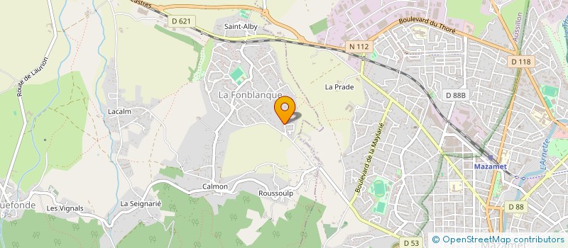 localisation de l'entreprise MONSIEUR JOSE DAS NEVES  AIGUEFONDE