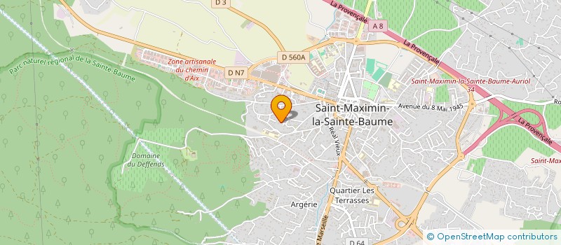 localisation de l'entreprise MONSIEUR JOSE DASTRE -VIGNE à SAINT-MAXIMIN-LA-SAINTE-BAUME
