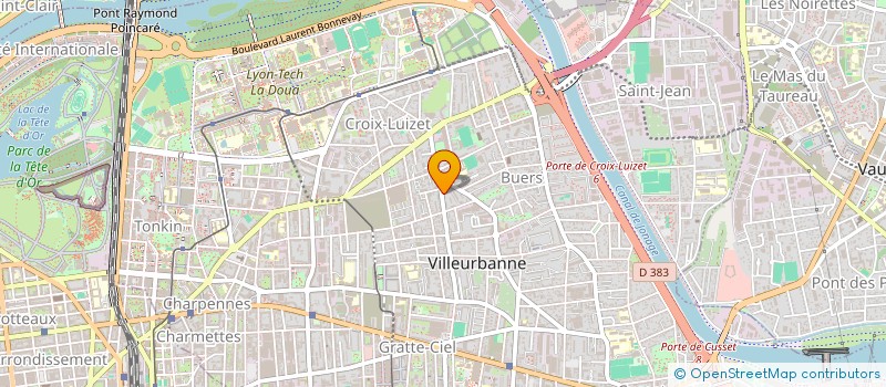 localisation de l'entreprise MONSIEUR JOSE DAVID RANGEL RANGEL  VILLEURBANNE