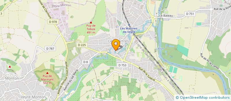 localisation de l'entreprise MONSIEUR JOSE DE ARAUJO FERREIRA  LES MARTRES-DE-VEYRE