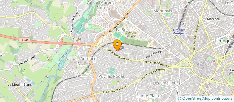 localisation de l'entreprise MONSIEUR JOSE DE OLIVEIRA à LIMOGES