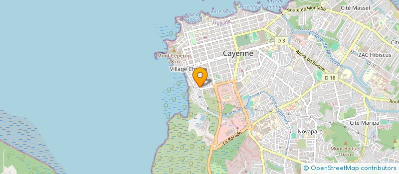 localisation de l'entreprise MONSIEUR JOSE DE OLIVEIRA NUNES  CAYENNE