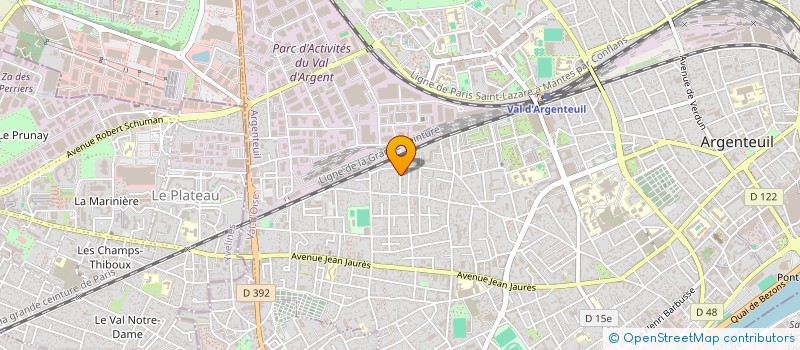 localisation de l'entreprise MONSIEUR JOSE DE OLIVEIRA QUEIROS  ARGENTEUIL