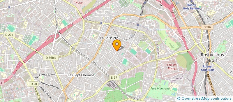 localisation de l'entreprise MONSIEUR JOSE DE SA DA COSTA à MONTREUIL