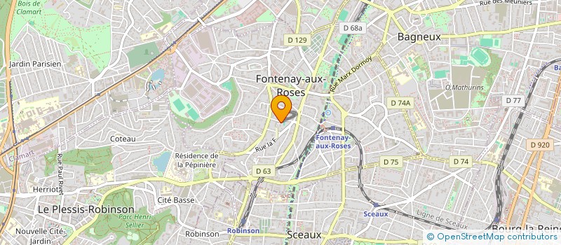 localisation de l'entreprise MONSIEUR JOSE DE SOUSA à FONTENAY-AUX-ROSES