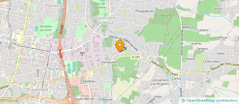 localisation de l'entreprise MONSIEUR JOSE DE SOUSA FERNANDES  ARTIGUES-PRES-BORDEAUX