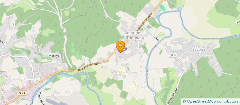 localisation de l'entreprise MONSIEUR JOSE DE SOUSA GRACA  ANTONNE-ET-TRIGONANT