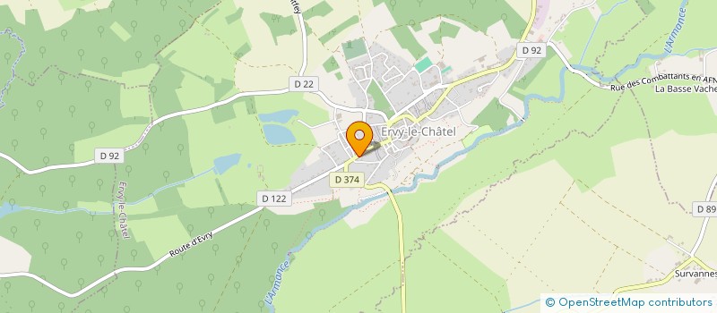 localisation de l'entreprise MONSIEUR JOSE DE SOUSA PEIXOTO à ERVY-LE-CHATEL