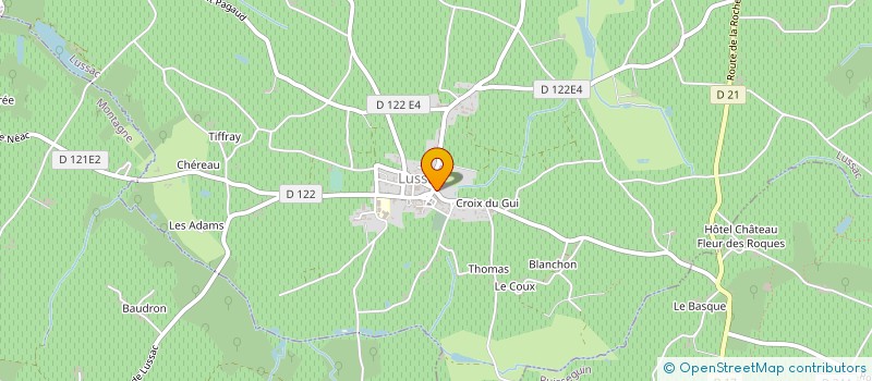 localisation de l'entreprise MONSIEUR JOSE DEBAINS à LUSSAC