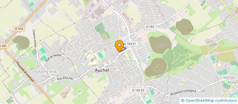 localisation de l'entreprise MONSIEUR JOSE DEBARRE à AUCHEL