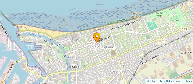 localisation de l'entreprise MONSIEUR JOSE DEBLOCK à DUNKERQUE