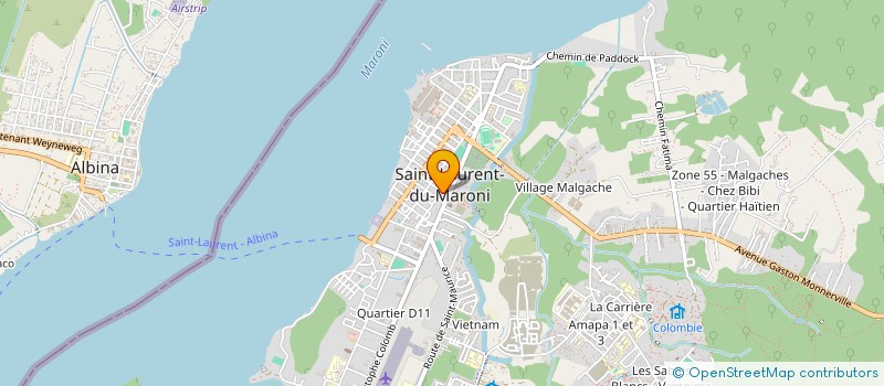 localisation de l'entreprise MONSIEUR JOSE DEWINIE  SAINT-LAURENT-DU-MARONI