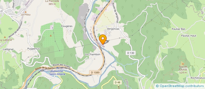 localisation de l'entreprise MONSIEUR JOSE DIOGO  AUBAZINES