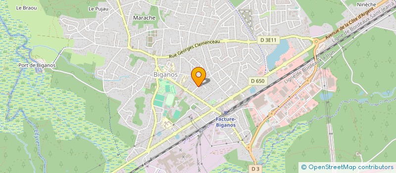 localisation de l'entreprise MONSIEUR JOSE DIONISIO  BIGANOS