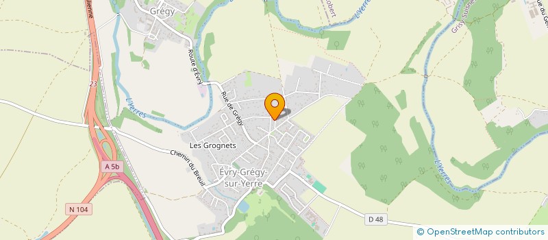 localisation de l'entreprise MONSIEUR JOSE DO CASAL VIEIRA  EVRY-GREGY-SUR-YERRE