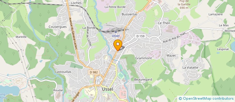 localisation de l'entreprise MONSIEUR JOSE DOS SANTOS à USSEL