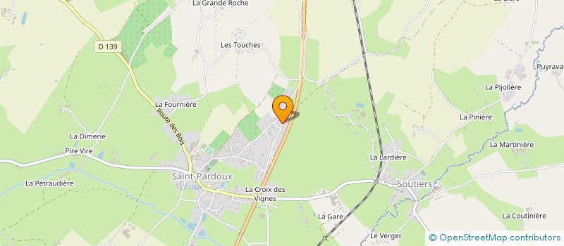 localisation de l'entreprise MONSIEUR JOSE DOS SANTOS  SAINT-PARDOUX-SOUTIERS