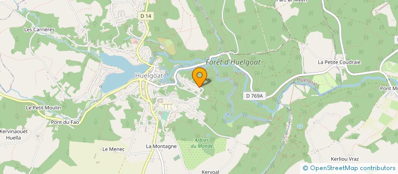 localisation de l'entreprise MONSIEUR JOSE DURFORT  HUELGOAT