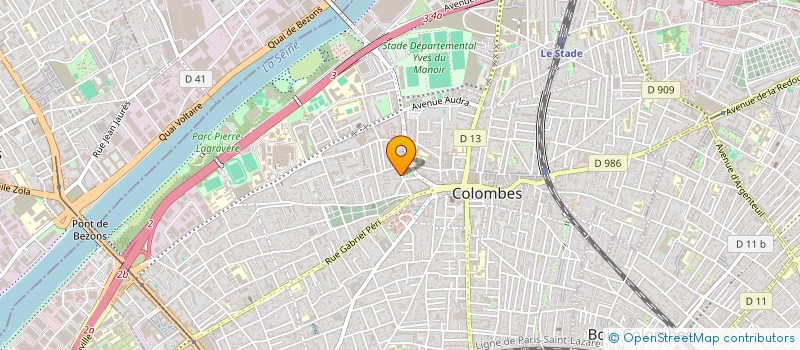 localisation de l'entreprise MONSIEUR JOSE EMILIO RIBEIRO PEIXOTO à COLOMBES
