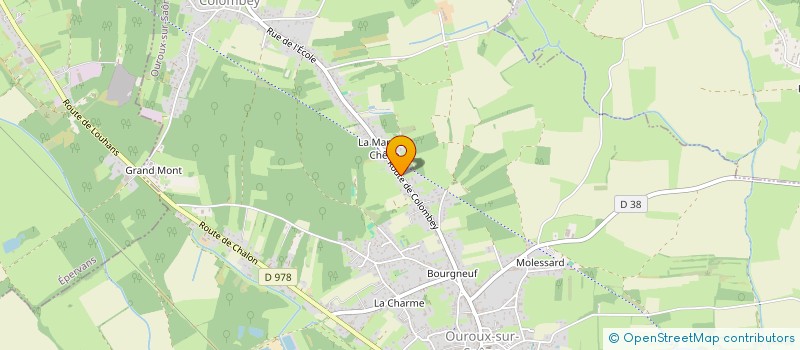 localisation de l'entreprise MONSIEUR JOSE FERNANDES  OUROUX-SUR-SAONE