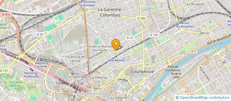 localisation de l'entreprise MONSIEUR JOSE FERNANDES à COURBEVOIE