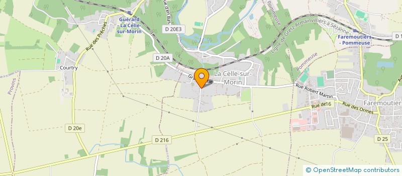 localisation de l'entreprise MONSIEUR JOSE FERNANDES à LA CELLE-SUR-MORIN