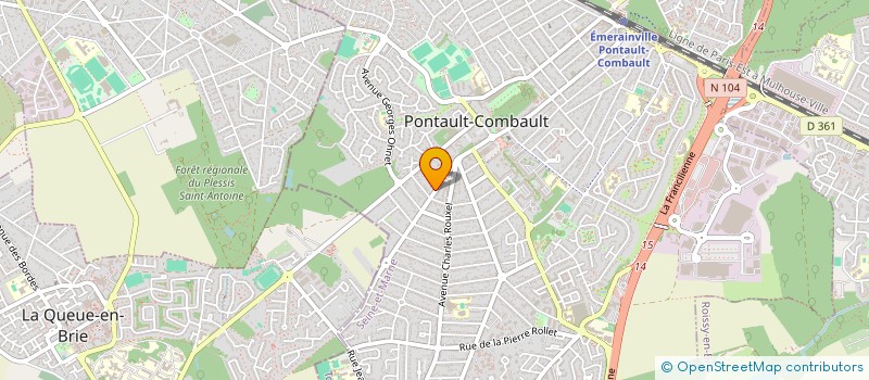 localisation de l'entreprise MONSIEUR JOSE FERNANDES COELHO à PONTAULT-COMBAULT