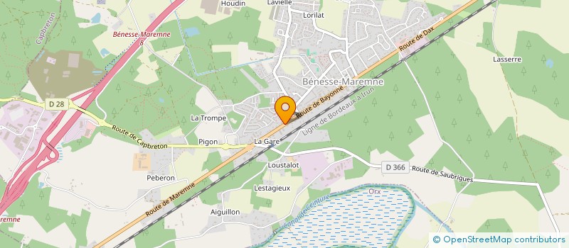 localisation de l'entreprise MONSIEUR JOSE FERNANDES PIRES  BENESSE-MAREMNE