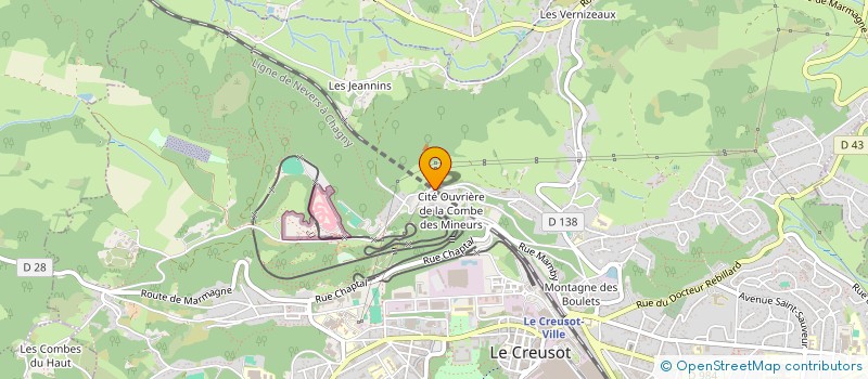 localisation de l'entreprise MONSIEUR JOSE FERREIRA à LE CREUSOT