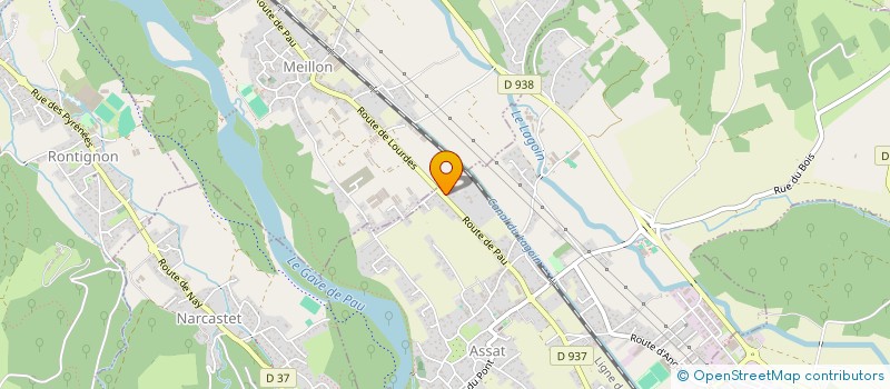 localisation de l'entreprise MONSIEUR JOSE FERREIRA  ASSAT