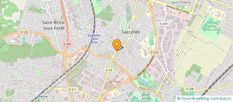 localisation de l'entreprise MONSIEUR JOSE FERREIRA DO VALE  SARCELLES