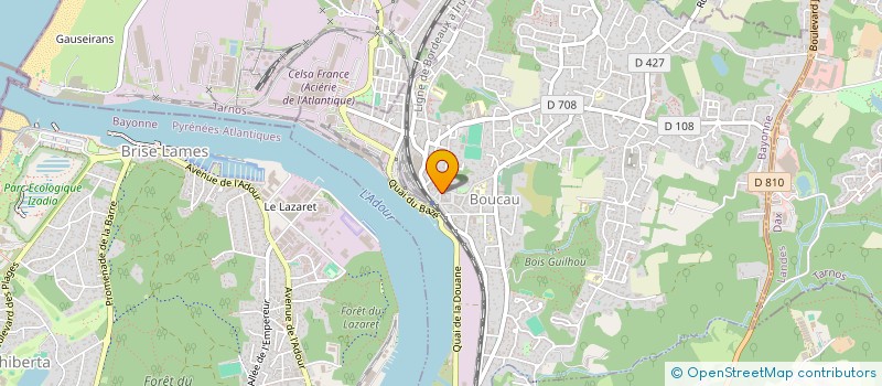 localisation de l'entreprise MONSIEUR JOSE FONCILLAS  BOUCAU