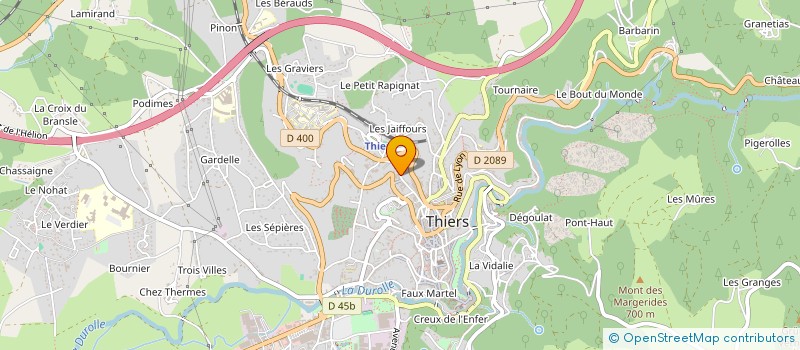 localisation de l'entreprise MONSIEUR JOSE FRANCO PESTANA CAMACHO  THIERS