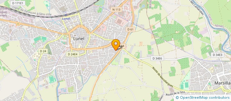 localisation de l'entreprise MONSIEUR JOSE GABARRE  LUNEL