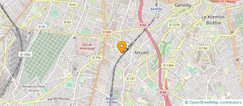localisation de l'entreprise MONSIEUR JOSE GAMARA à ARCUEIL