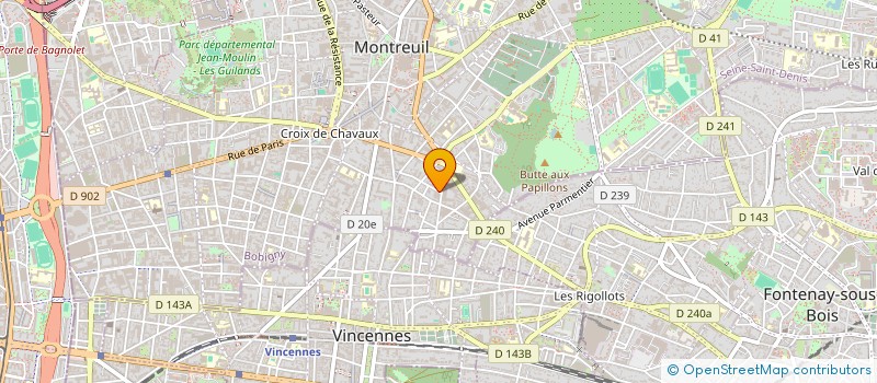 localisation de l'entreprise MONSIEUR JOSE GARCIA CORDERO à MONTREUIL