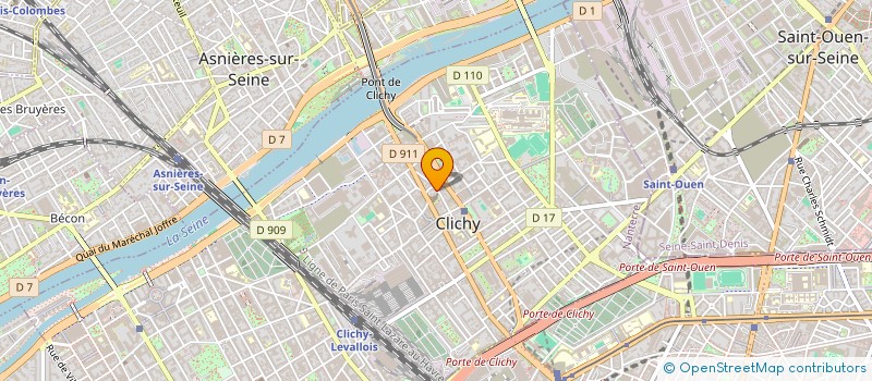 localisation de l'entreprise MONSIEUR JOSE GOMES à CLICHY