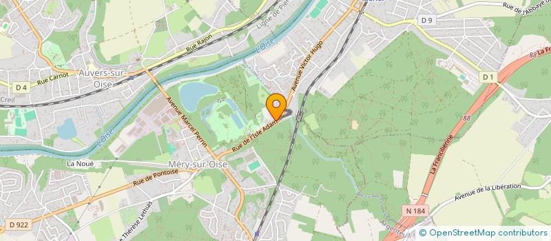 localisation de l'entreprise MONSIEUR JOSE GOMES CORREIA  MERY-SUR-OISE