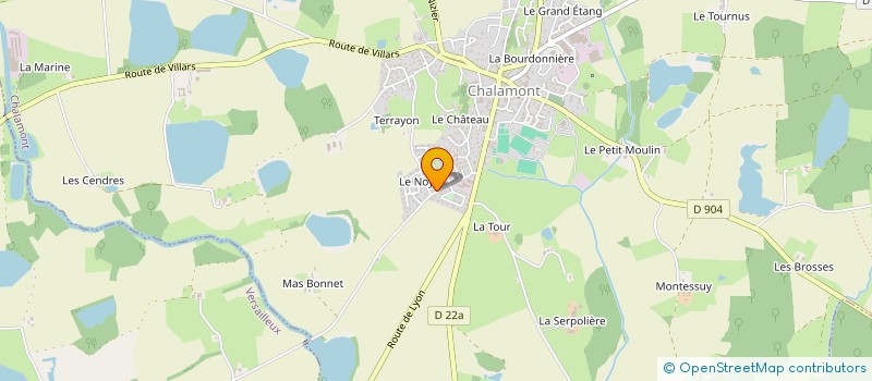 localisation de l'entreprise MONSIEUR JOSE GOMES DA SILVA à CHALAMONT