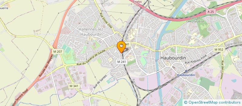 localisation de l'entreprise MONSIEUR JOSE GONCALVES  HAUBOURDIN