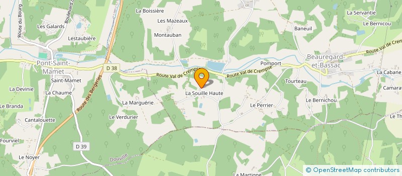 localisation de l'entreprise MONSIEUR JOSE GONCALVES  BEAUREGARD-ET-BASSAC