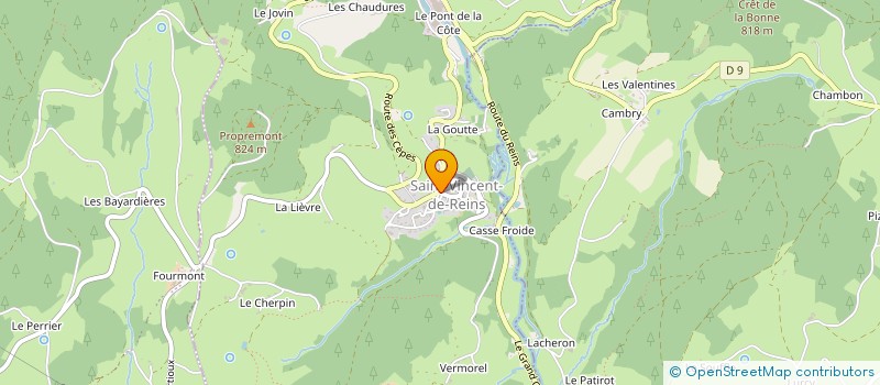 localisation de l'entreprise MONSIEUR JOSE GONCALVES TEIXEIRA  SAINT-VINCENT-DE-REINS