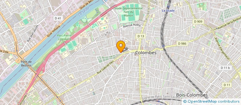 localisation de l'entreprise MONSIEUR JOSE GOUGNARD à COLOMBES