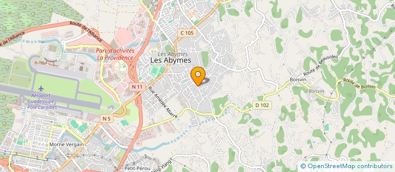 localisation de l'entreprise MONSIEUR JOSE GOURDINE à LES ABYMES