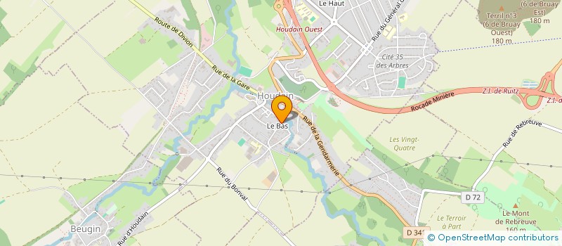 localisation de l'entreprise MONSIEUR JOSE HEDOIRE  HOUDAIN